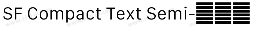 SF Compact Text Semi字体转换